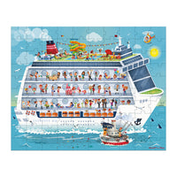 2 Puzzles Barco de Crucero - 100 y 200 piezas-Doctor Panush