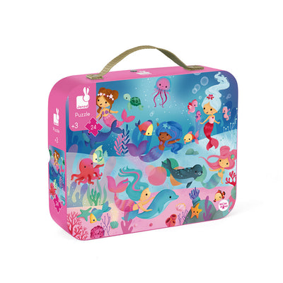 Puzzle Maletín Sirenas - 24 piezas-Doctor Panush