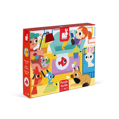 Puzzle Táctil Los Animales Domésticos 20 piezas-Janod-Doctor Panush