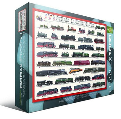 Puzzle Eurographics - Steam locomotives. 1000 piezas-Puzzle-Eurographics-Doctor Panush