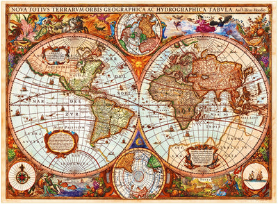 Puzzle Grafika - Mapa del Mundo Antiguo. 3000 piezas