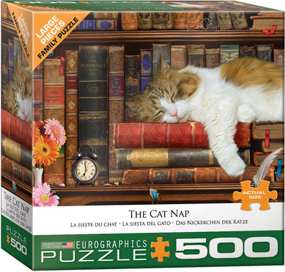 Puzzle Eurographics - The Cat Nap. 500 XXL piezas